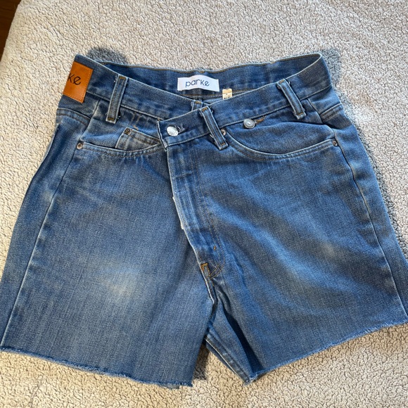 PARKE OFFICIAL CROSSOVER Denim SHORT Medium washSize...